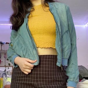 Denim Bomber Jacket